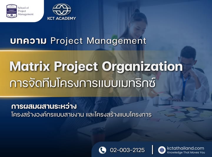 การจัดทีมโครงการแบบเมทริกซ์ (Matrix Project Organization)