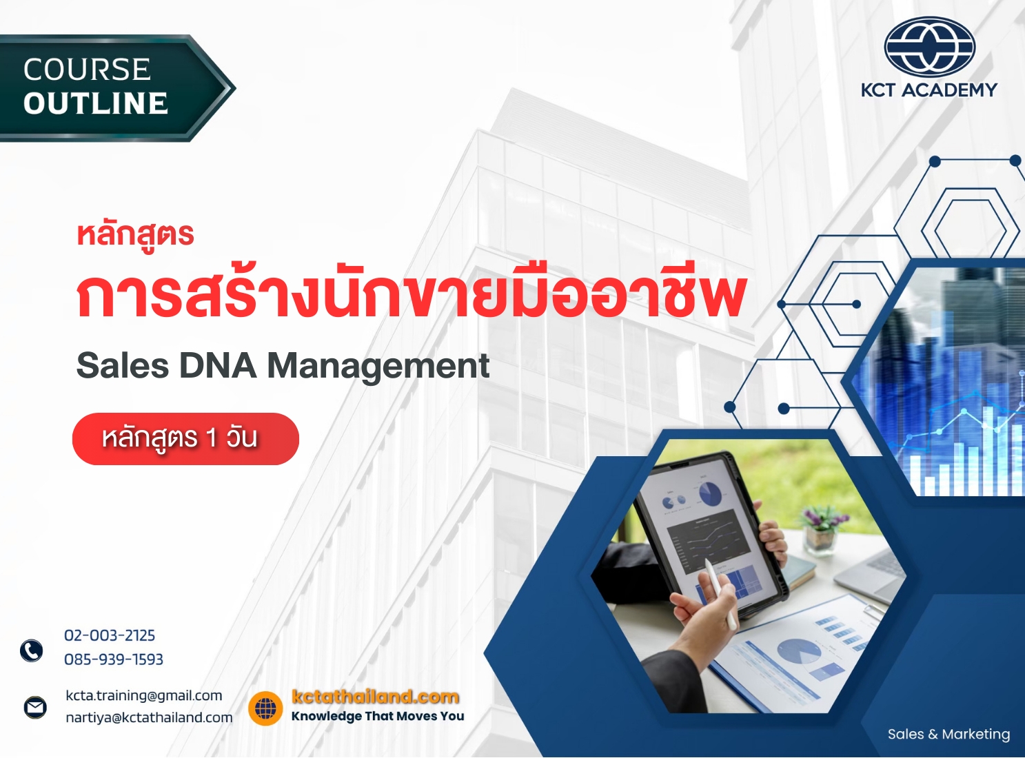 หลักสูตรการสร้างนักขายมืออาชีพ (Sales DNA Management)
