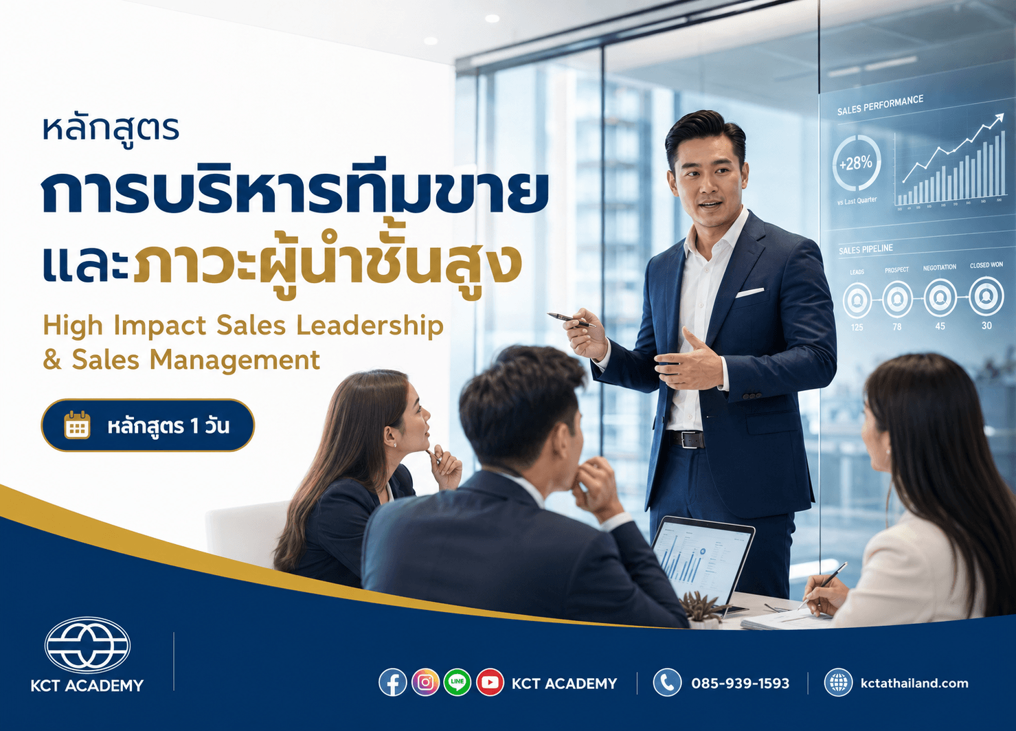 หลักสูตรการบริหารทีมขายและภาวะผู้นําชั้นสูง (High impact Sales Leadership & Sales Management)