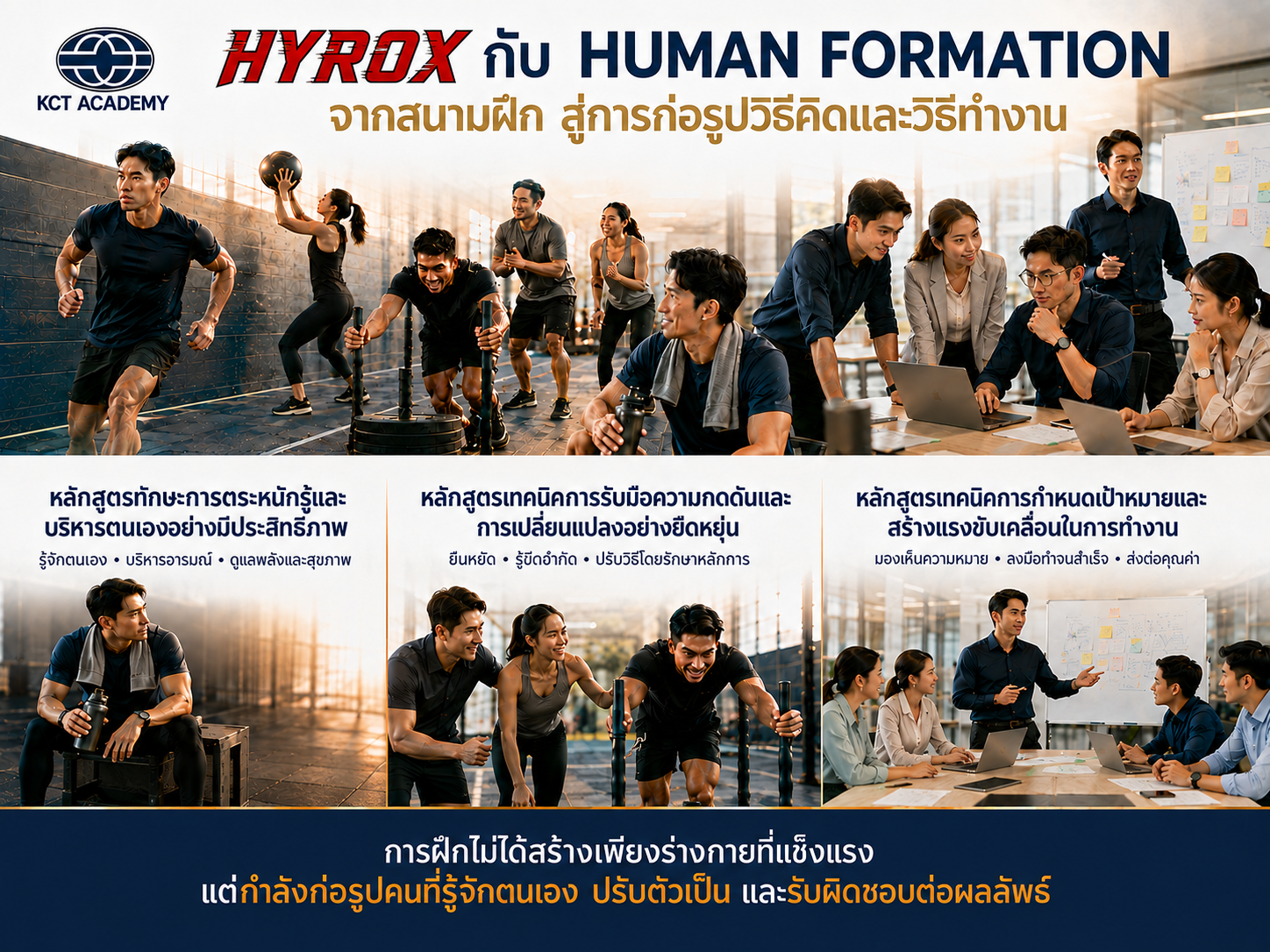 HYROX กับ Human Formation — เรากำลังสร้างเพียงร่างกายที่แข็งแรง หรือกำลังก่อรูปชีวิตของเรา