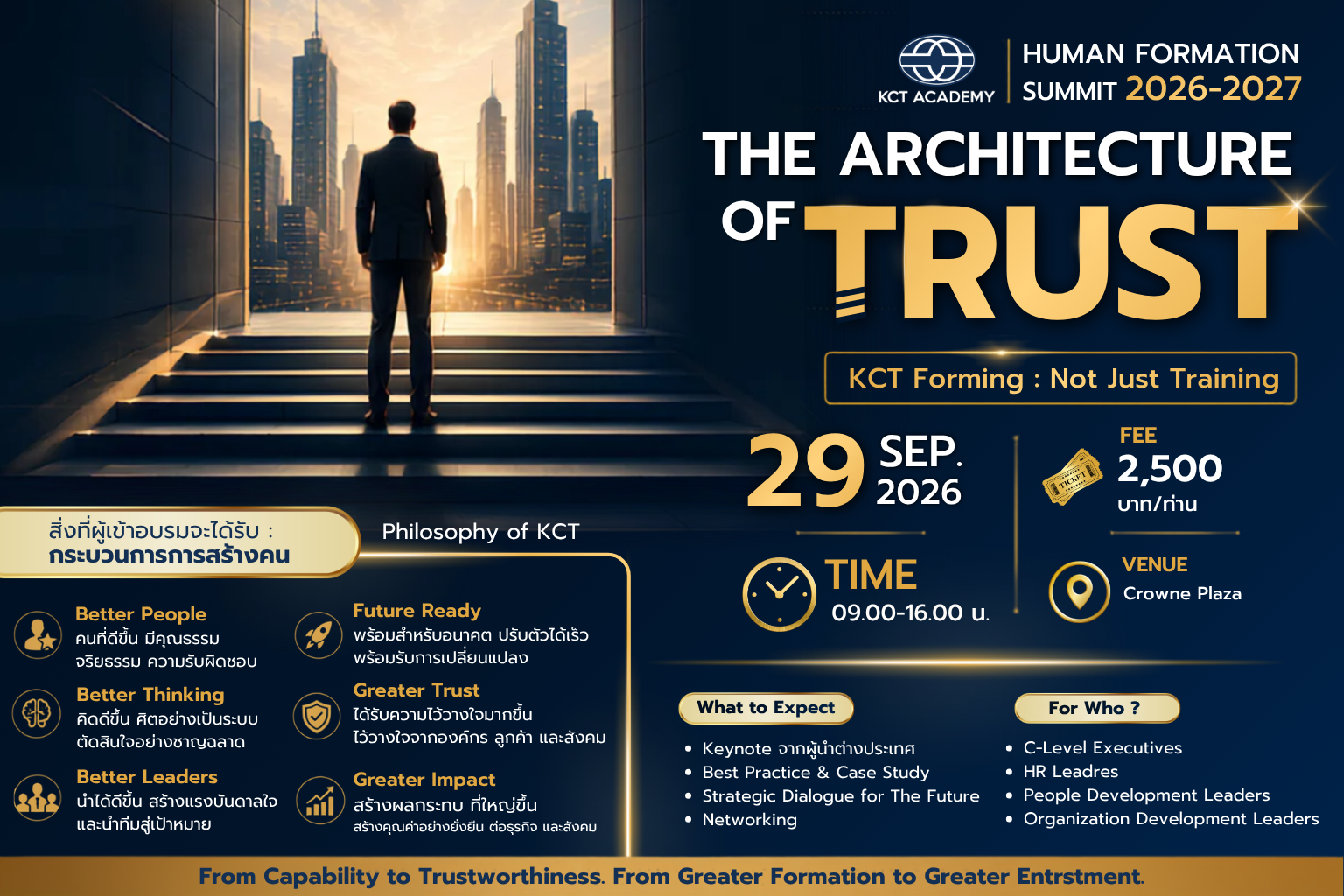 THE ARCHITECTURE OF TRUST – Human Formation Summit 2026-2027 by KCT Academy